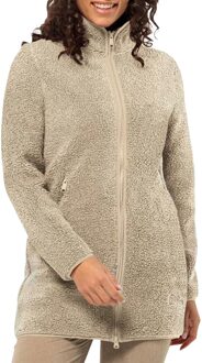 Jack Wolfskin High Curl Coat Fleecevest Dames Bruin - L