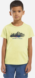 Jack Wolfskin Hiking Graphic T Kids T-Shirt Junior Geel - 164