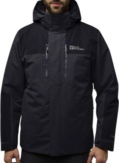 Jack Wolfskin Jasper 3-In-1 Jas Zwart - XXL