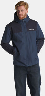 Jack Wolfskin Jasper Ins Jacket Gevoerde Jas Blauw - M