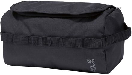 Jack Wolfskin Konya Washbag black toilettas Zwart - H 14 x B 26 x D 18 cm