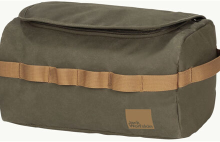 Jack Wolfskin Konya Washbag island moss toilettas Groen - H 14 x B 26 x D 18 cm