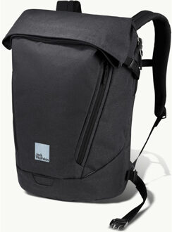 Jack Wolfskin Mainkai Rolltop phantom rugzak Zwart - H 48 x B 35 x D 26 cm