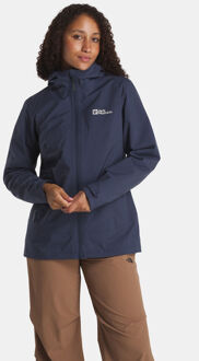 Jack Wolfskin Moonrise 3-In-1 Jas Dames Blauw