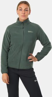 Jack Wolfskin Moonrise FZ Fleecevest Dames Groen - S