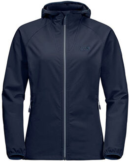 Jack Wolfskin New Softshell Vrouwen Navy Jas - maat Blauw