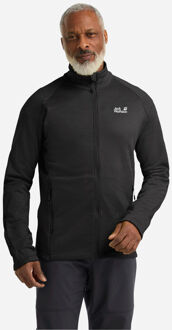 Jack Wolfskin Peak District FZ Fleecevest Zwart - L