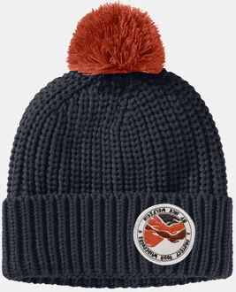 Jack Wolfskin Pompom Badge Beanie Junior Blauw - M
