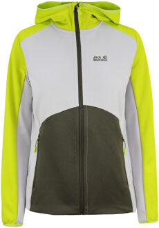 Jack Wolfskin Powerstretch Jas voor dames Grijs/Groen