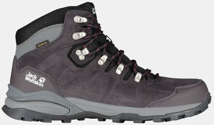 Jack Wolfskin Refugio Texapore Mid Wandelschoenen Dames donker grijs - paars - 39 1/2