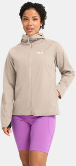 Jack Wolfskin Skyvail Softshell Jas Dames Bruin - M