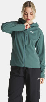Jack Wolfskin Skyvail Softshell Jas Dames Groen - XXL