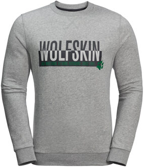 Jack Wolfskin Slogan Heren Trui Grijs - maat M