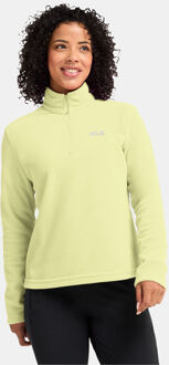Jack Wolfskin Taunus 100 HZ Fleecetrui Dames Geel - XL
