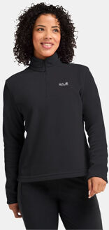 Jack Wolfskin Taunus 100 HZ Fleecetrui Dames Zwart - M
