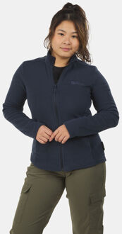 Jack Wolfskin Taunus FZ Fleecevest Dames Blauw - XL