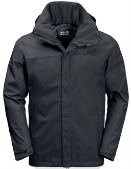 Jack Wolfskin Tech Lab 3L heren zwart jack - maat