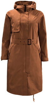 Jack Wolfskin Tech Lab dames bruine trenchcoat - maat S