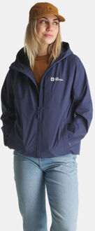 Jack Wolfskin Tempest 2L Regenjas Dames Blauw - L