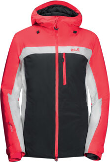 Jack Wolfskin Texapore geïsoleerde dames sneeuwjas roze/zwart - UK 8-10 (Womens)