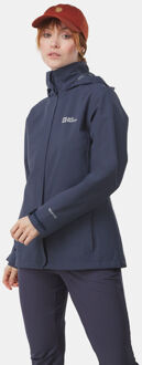 Jack Wolfskin Trailtime 2L Regenjas Dames Blauw - M