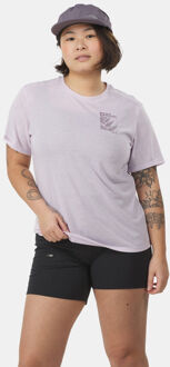 Jack Wolfskin Vonnan Graphic T-Shirt Dames Paars - XL