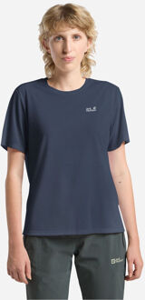 Jack Wolfskin Vonnan T-Shirt Dames Blauw - M