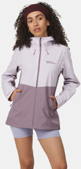 Jack Wolfskin Weiltal 2L Hardshell Jas Dames Paars - XS