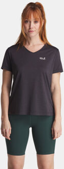 Jack Wolfskin Wildtrail T-Shirt Dames Grijs - XXL