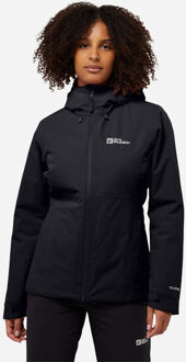 Jack Wolfskin Wisper Ins Winterjas Dames Zwart - S