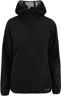 Jack Wolfskin Wolfpack Flexshield Dames Zwart Track Jacket - maat
