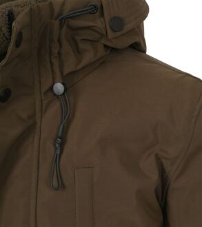 Jacket Long Fit Hooded Bruin heren Taupe - L,XL,M,XXL