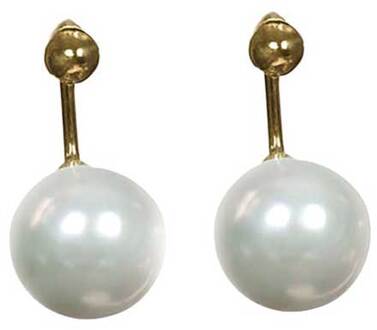 Jacket oorbellen Pearl dots  goud - One Size,