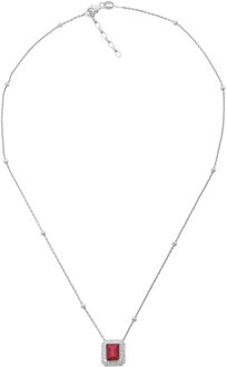 'Jackie' Dames 925 Sterling Zilveren Keten met Hanger - Zilver ZH-7237/RU