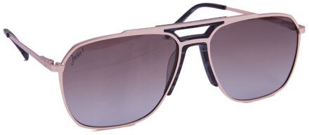 Jackie L Le Mans JL-0579A mat goud - bruin dégradé polarised TAC - UV400