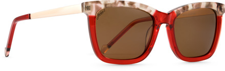 Jackie L ZO-0265B Annecy rood-bruin polarised