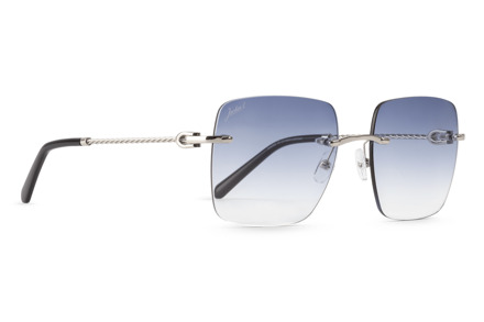 Jackie L ZO-0270B Biarritz zilver-zwart Nylon lens grijs degradé