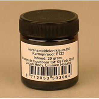 Jacob Hooy Levensmiddelen kleurstof karmijn rood