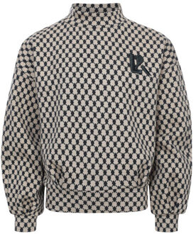 Jacquard sweater dessin voor meisjes in de kleur Bruin - 128