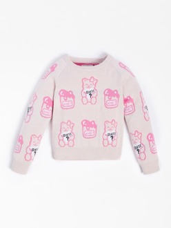 Jacquard Sweater Logo All-Over Roze multi - 18M