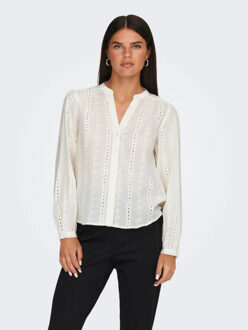 Jacqueline de Yong Amie l/s embroidery shirt Veelkleurig