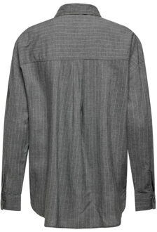 Jacqueline de Yong Aspen l/s loose shirt Grijs - XL