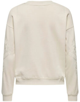 Jacqueline de Yong Asta life l/s emb sweat Veelkleurig - XL