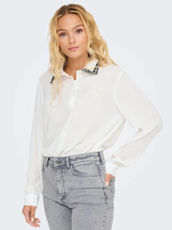 Jacqueline de Yong Aya l/s detail shirt Veelkleurig - M