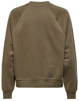 Jacqueline de Yong Bambi l/s emb sweat Bruin - XL