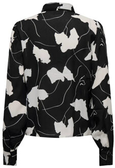 Jacqueline de Yong Base life boey life l/s bow shirt Zwart - 36
