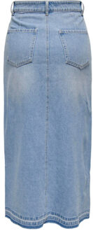 Jacqueline de Yong Bella hw long skirt Indigoblauw - M