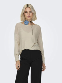 Jacqueline de Yong Bente l/s boatneck pullover Veelkleurig - S