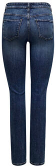 Jacqueline de Yong Blair mid waist straight jeans Blauw - XL