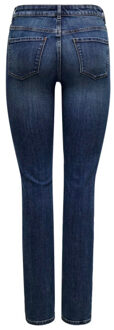 Jacqueline de Yong Blair mid waist straight jeans Blauw